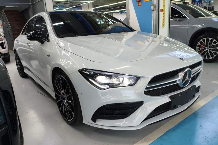 Used Mercedes-Benz CLA AMG 2021 AMG CLA 35 4MATIC Front Right 45 Deg