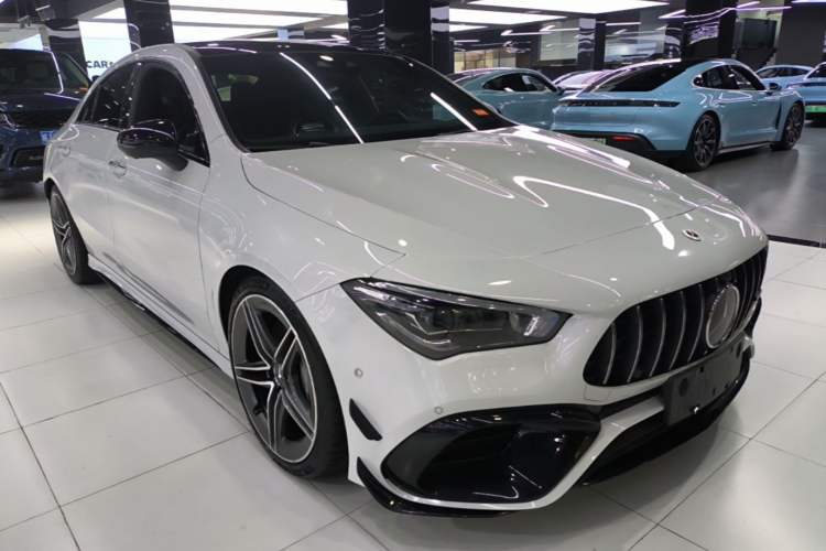 Used Mercedes-Benz CLA AMG 2021 AMG CLA 45 4MATIC+ Front Right 45 Deg