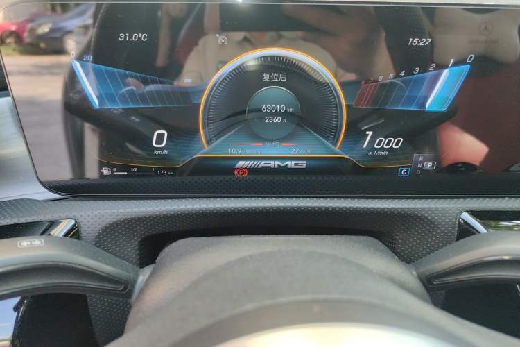 Used Mercedes-Benz CLA AMG 2021 AMG CLA 35 4MATIC Odometer Close Up