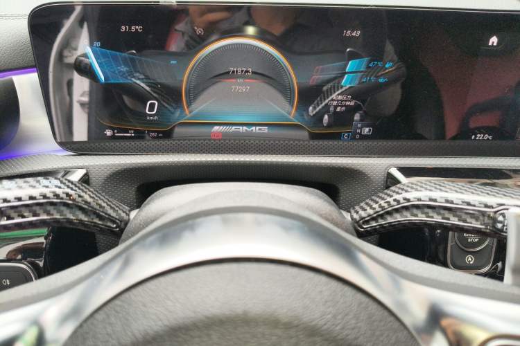 Used Mercedes-Benz CLA AMG 2021 AMG CLA 35 4MATIC Odometer Close Up