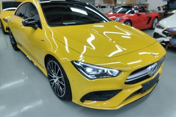 Used Mercedes-Benz CLA AMG 2021 AMG CLA 35 4MATIC Front Right 45 Deg