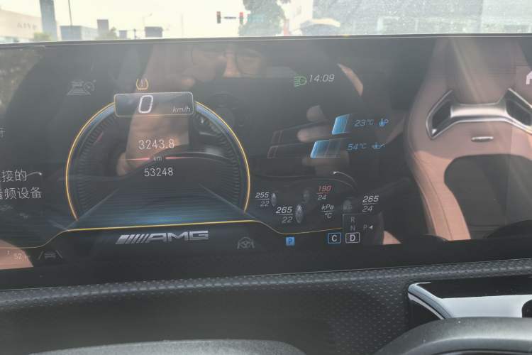 Used Mercedes-Benz CLA AMG 2022 AMG CLA 45 4MATIC+ Odometer Close Up