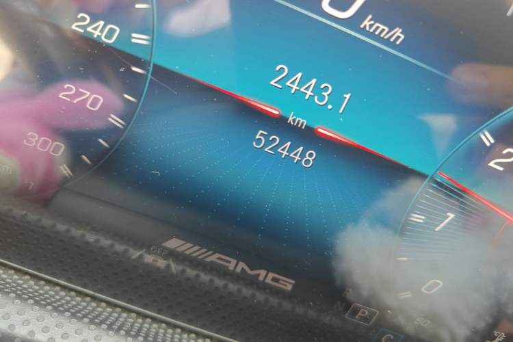Used Mercedes-Benz CLA AMG 2022 AMG CLA 45 4MATIC+ Odometer Close Up