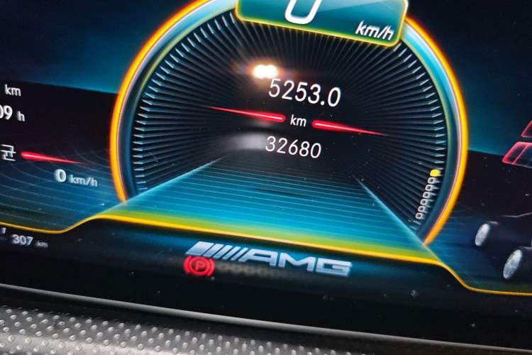 Used Mercedes-Benz CLA AMG 2022 AMG CLA 35 4MATIC Odometer Close Up