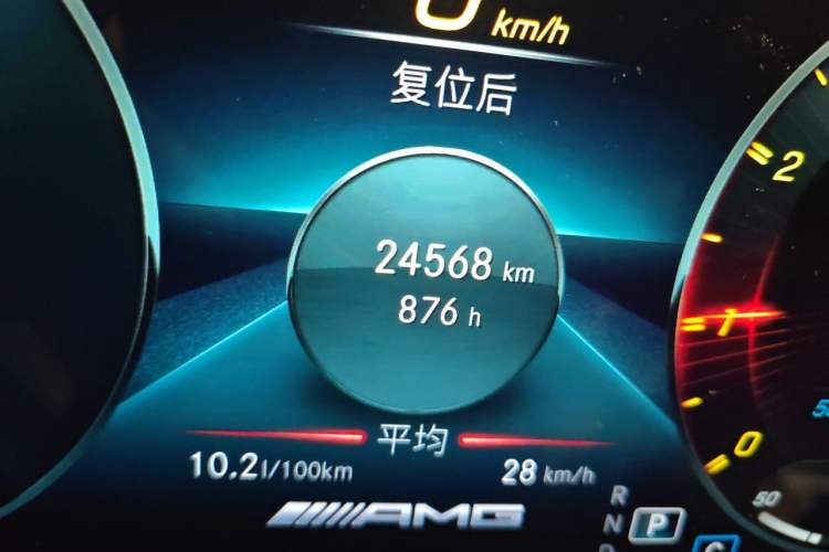 Used Mercedes-Benz CLA AMG 2022 AMG CLA 35 4MATIC Odometer Close Up