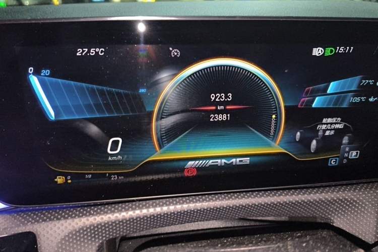 Used Mercedes-Benz CLA AMG 2022 AMG CLA 35 4MATIC Odometer Close Up