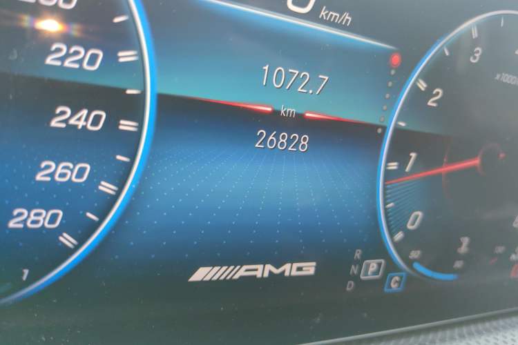 Used Mercedes-Benz CLA AMG 2022 AMG CLA 35 4MATIC Odometer Close Up
