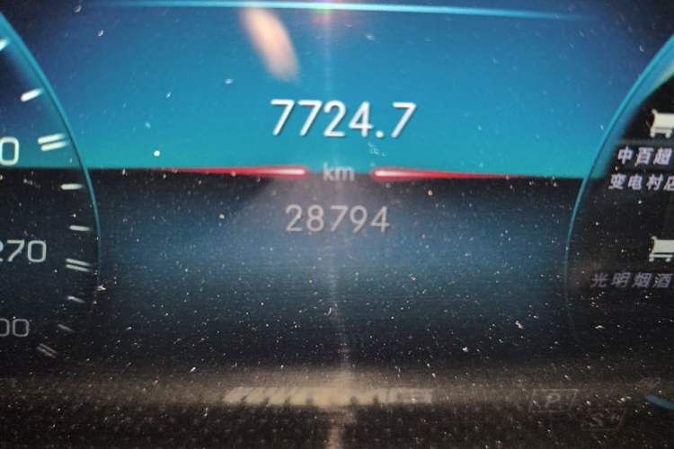 Used Mercedes-Benz CLA AMG 2022 AMG CLA 45 4MATIC+ Odometer Close Up