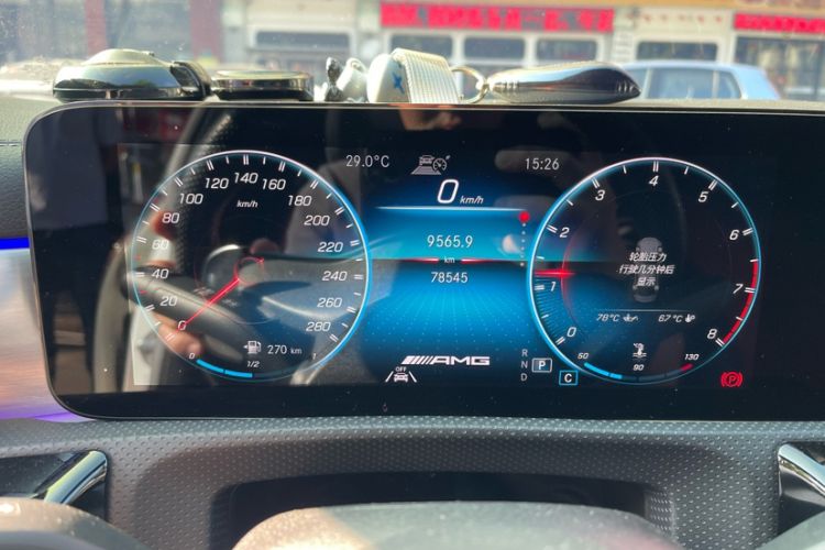 Used Mercedes-Benz CLA AMG 2022 AMG CLA 35 4MATIC Odometer Close Up