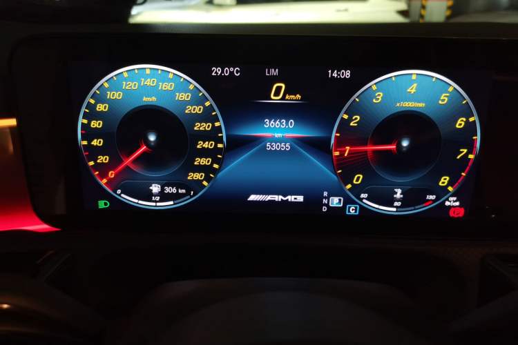 Used Mercedes-Benz CLA AMG 2022 AMG CLA 35 4MATIC Odometer Close Up