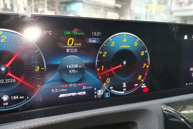 Used Mercedes-Benz CLA AMG 2023 AMG CLA 35 4MATIC Odometer Close Up