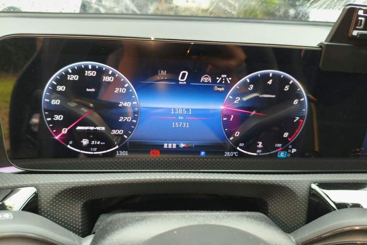 Used Mercedes-Benz CLA AMG 2024 AMG CLA 45 S 4MATIC+ Odometer Close Up