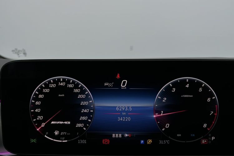 Used Mercedes-Benz CLA AMG 2024 AMG CLA 35 4MATIC Odometer Close Up