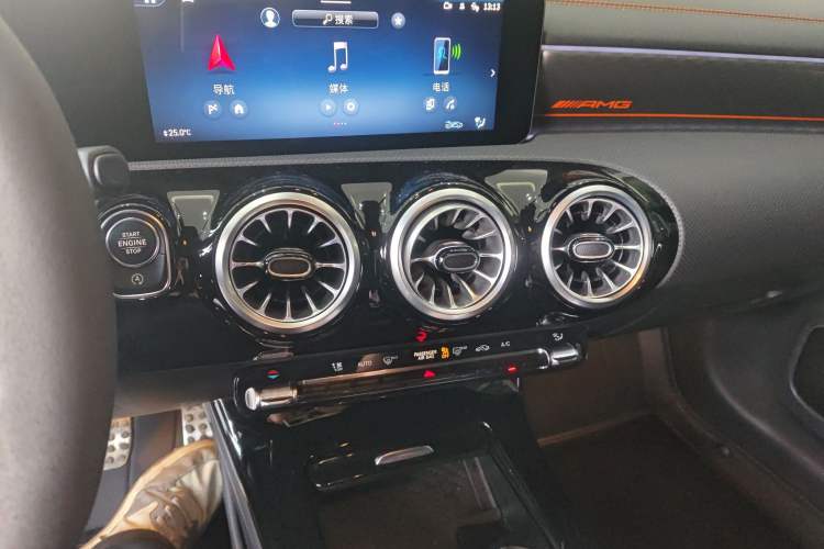 Used Mercedes-Benz CLA AMG 2024 AMG CLA 45 S 4MATIC+ Ignition Special Edition Audio And AC Panel