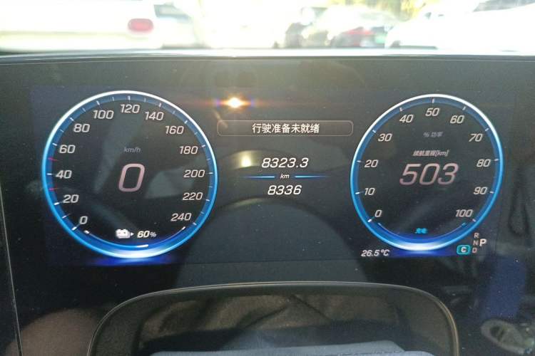 Used Mercedes-Benz CLA Electric 2025 300L Ultra-Long Range Smart Edition Odometer Close Up