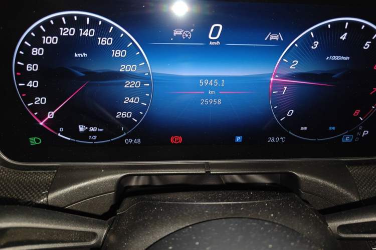 Used Mercedes-Benz CLE 2024 CLE 260 Coupe Odometer Close Up