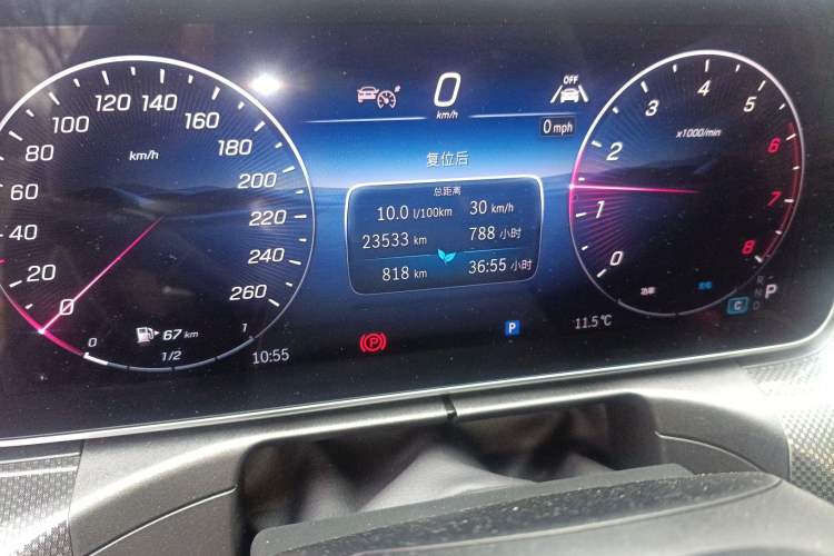 Used Mercedes-Benz CLE 2024 CLE 260 Coupe Odometer Close Up