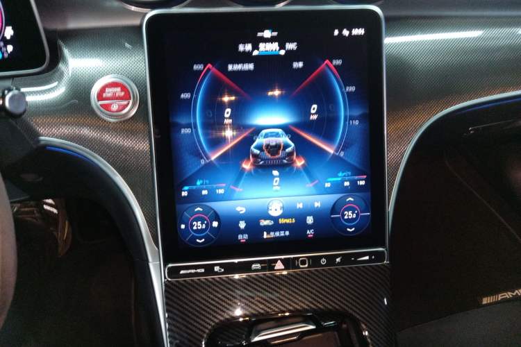 Used Mercedes-Benz CLE AMG 2024 AMG CLE 53 4MATIC+ Coupe Audio And AC Panel