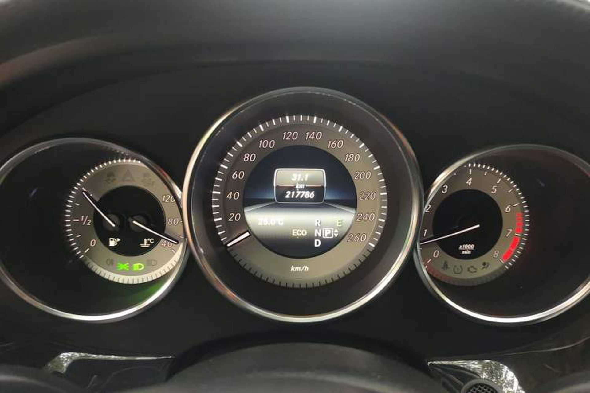 Used Mercedes-Benz CLS 2012 CLS 300 CGI Odometer Close Up