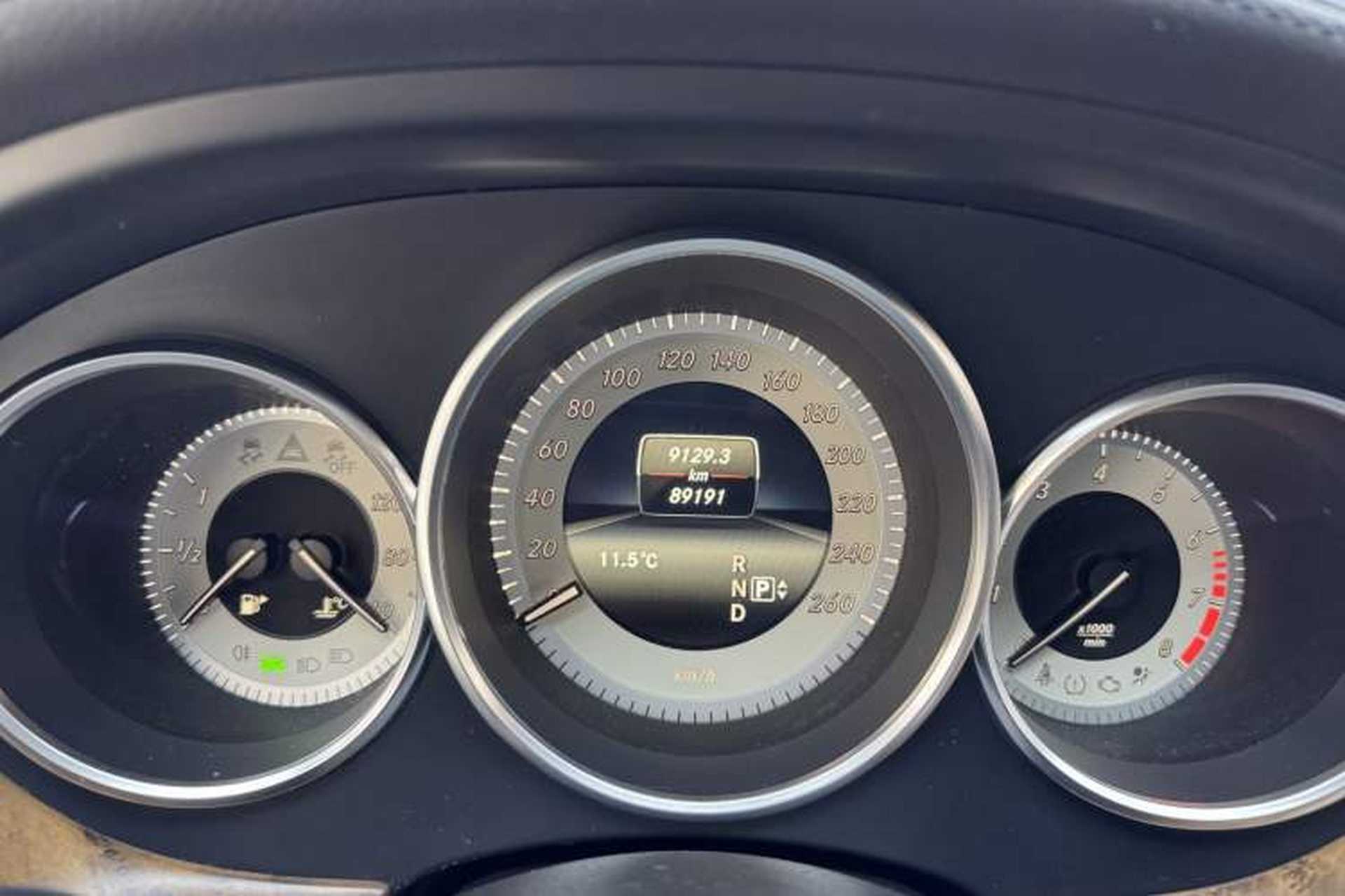 Used Mercedes-Benz CLS 2012 CLS 300 CGI Odometer Close Up