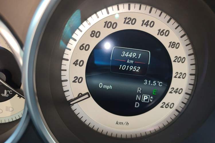 Used Mercedes-Benz CLS 2012 CLS 300 CGI Odometer Close Up