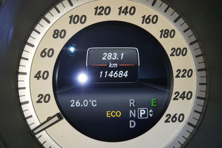 Used Mercedes-Benz CLS 2012 CLS 300 CGI Odometer Close Up