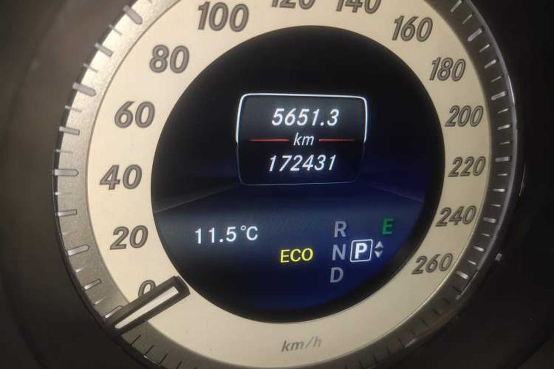 Used Mercedes-Benz CLS 2015 CLS 260 Odometer Close Up