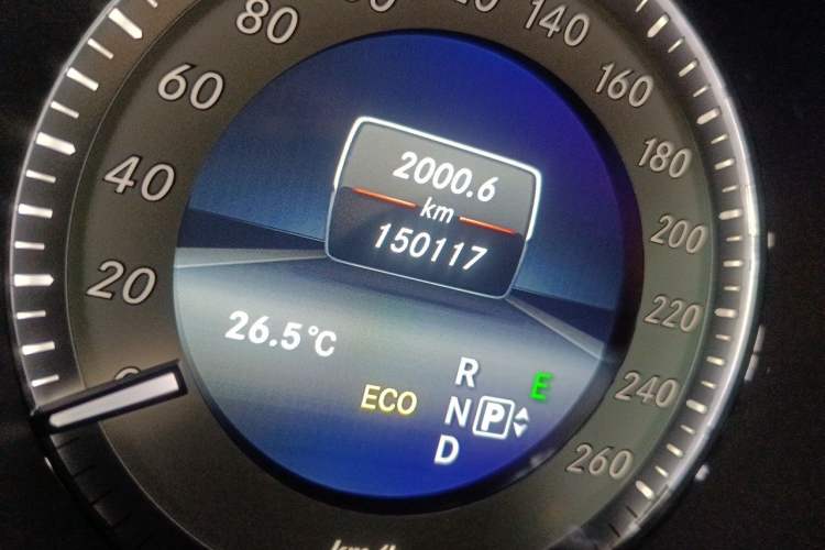 Used Mercedes-Benz CLS 2015 CLS 320 Odometer Close Up