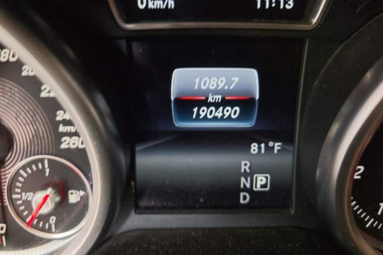 Used Mercedes-Benz CLS  Odometer Close Up