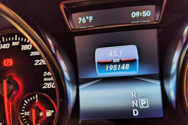 Used Mercedes-Benz CLS  Odometer Close Up