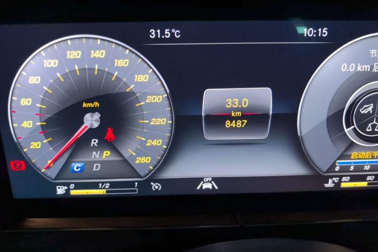 Used Mercedes-Benz CLS 2020 CLS 300 Luxury Model Odometer Close Up