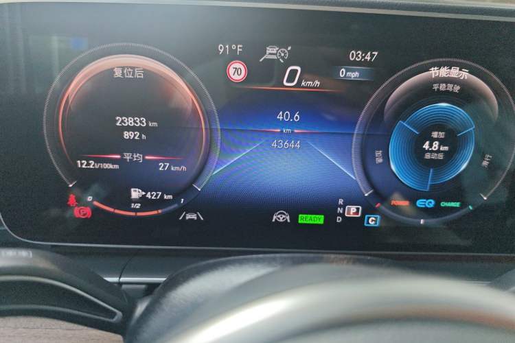 Used Mercedes-Benz CLS  Odometer Close Up