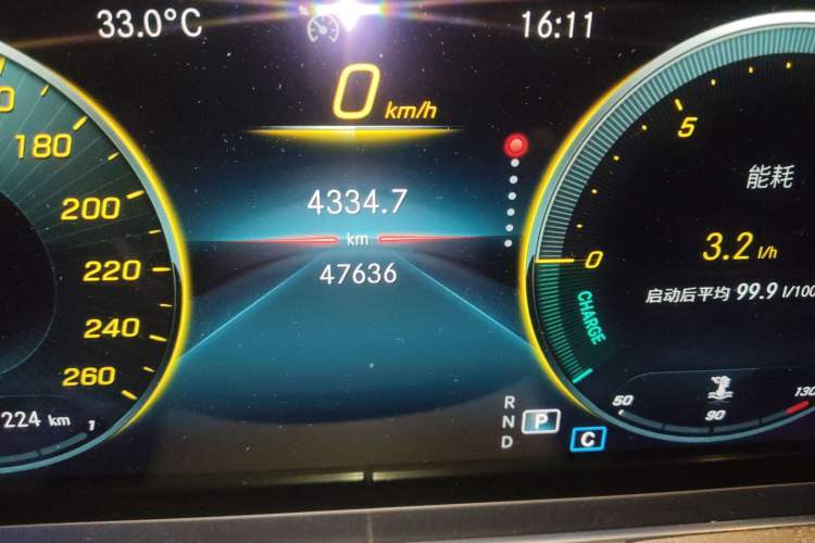 Used Mercedes-Benz CLS 2021 CLS 300 Sport Edition Odometer Close Up