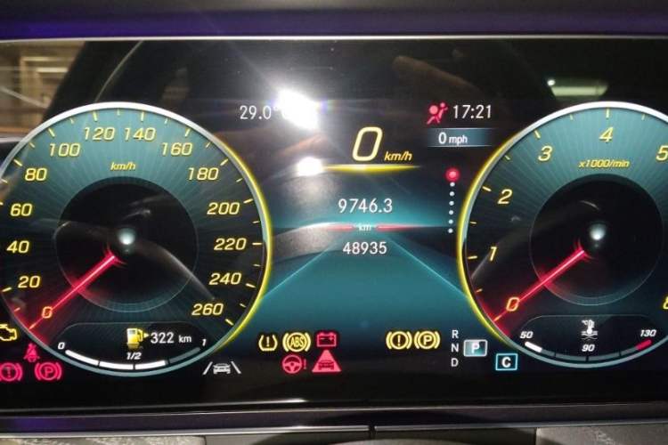 Used Mercedes-Benz CLS 2021 CLS 300 Luxury Model Odometer Close Up