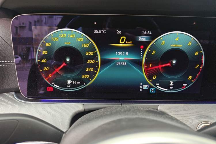Used Mercedes-Benz CLS 2021 CLS 300 Sport Edition Odometer Close Up