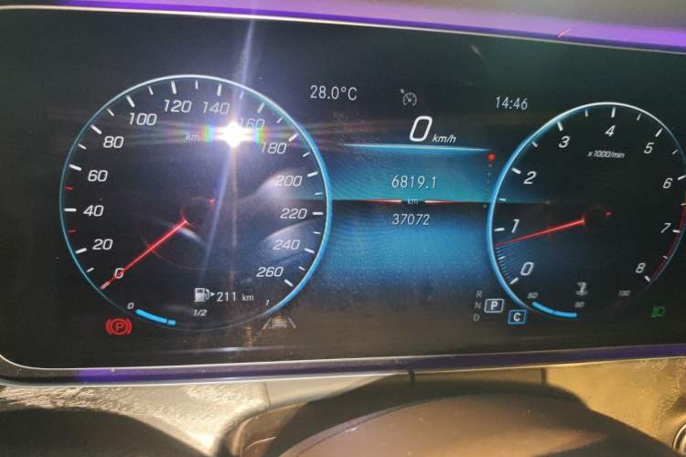 Used Mercedes-Benz CLS 2021 CLS 300 Luxury Model Odometer Close Up