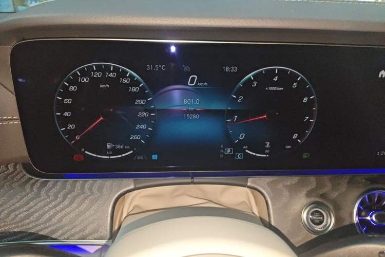 Used Mercedes-Benz CLS 2022 CLS 300 Luxury Model Odometer Close Up
