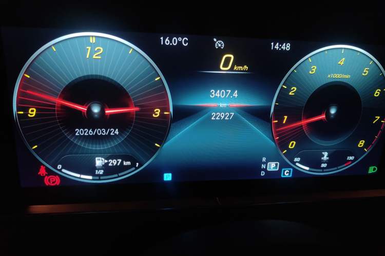 Used Mercedes-Benz CLS 2022 CLS 300 Sport Edition Odometer Close Up