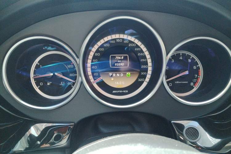 Used Mercedes-Benz CLS AMG 2012 AMG CLS 63 Odometer Close Up