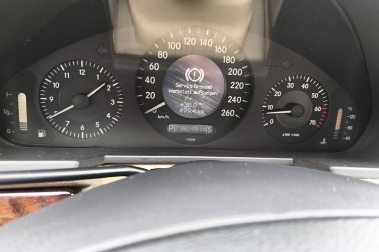 Used Mercedes-Benz E-Class 2004 E 240 Odometer Close Up