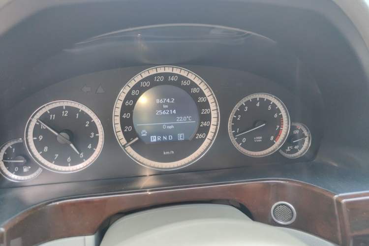 Used Mercedes-Benz E-Class 2011 E 200 L CGI Elegant Model Odometer Close Up