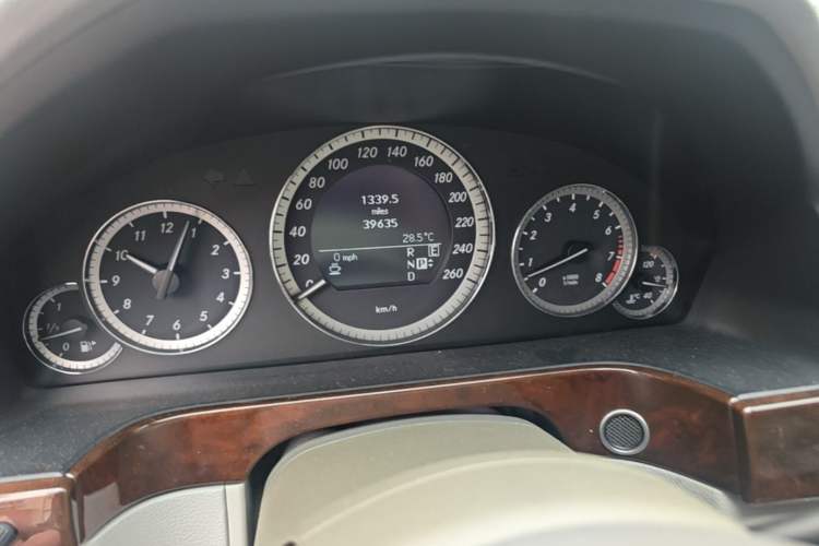 Used Mercedes-Benz E-Class 2011 E 300 L Elegant Model Odometer Close Up