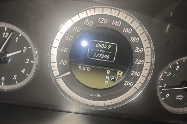 Used Mercedes-Benz E-Class 2011 E 300 L Elegant Model Odometer Close Up
