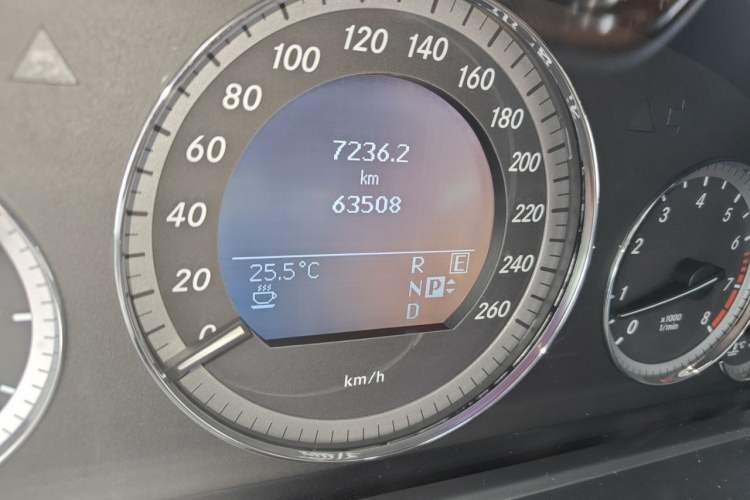 Used Mercedes-Benz E-Class 2011 E 300 L Elegant Model Odometer Close Up