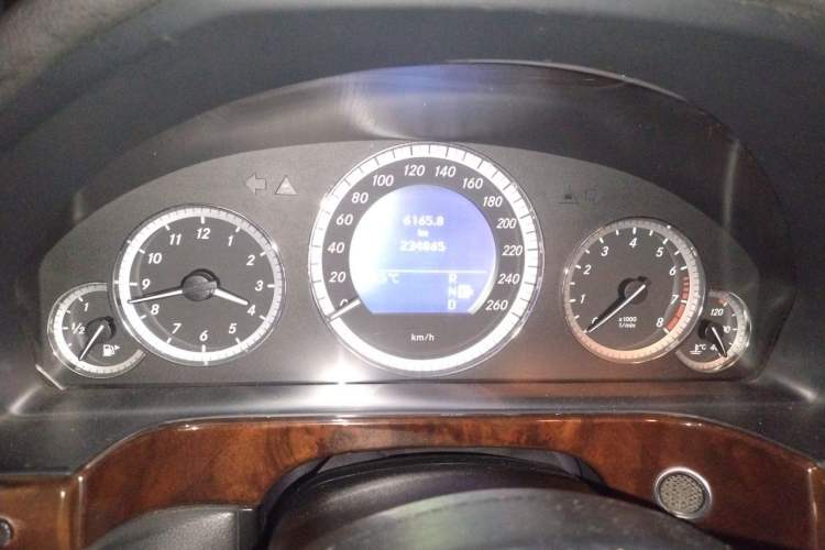 Used Mercedes-Benz E-Class 2011 E 300 L Elegant Model Odometer Close Up