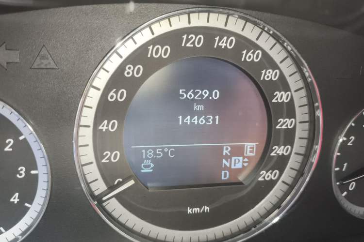 Used Mercedes-Benz E-Class 2011 E 300 L Elegant Model Odometer Close Up
