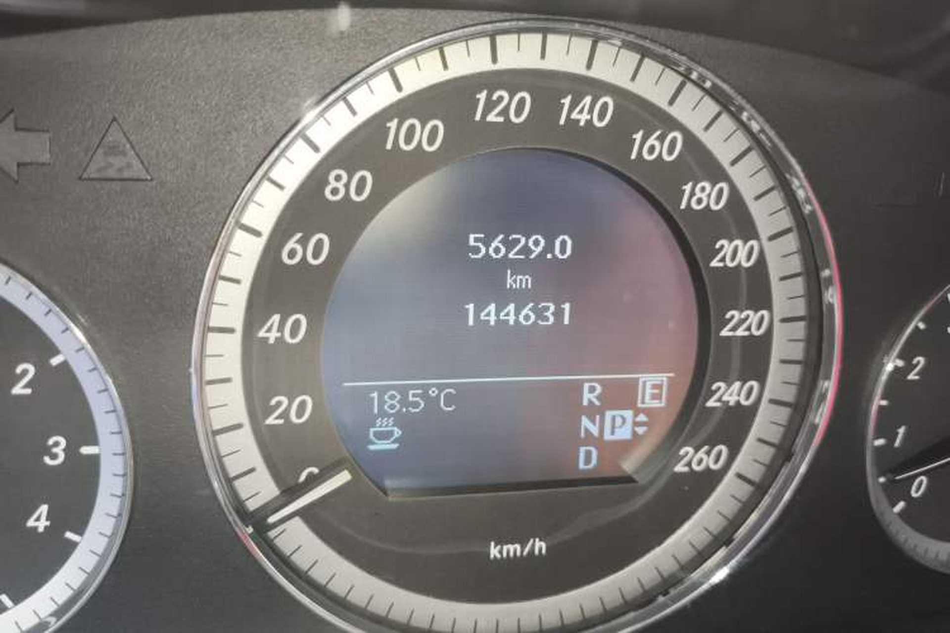 Used Mercedes-Benz E-Class 2011 E 300 L Elegant Model Odometer Close Up