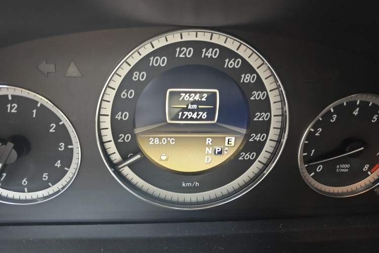 Used Mercedes-Benz E-Class 2011 E 300 L Elegant Model Odometer Close Up