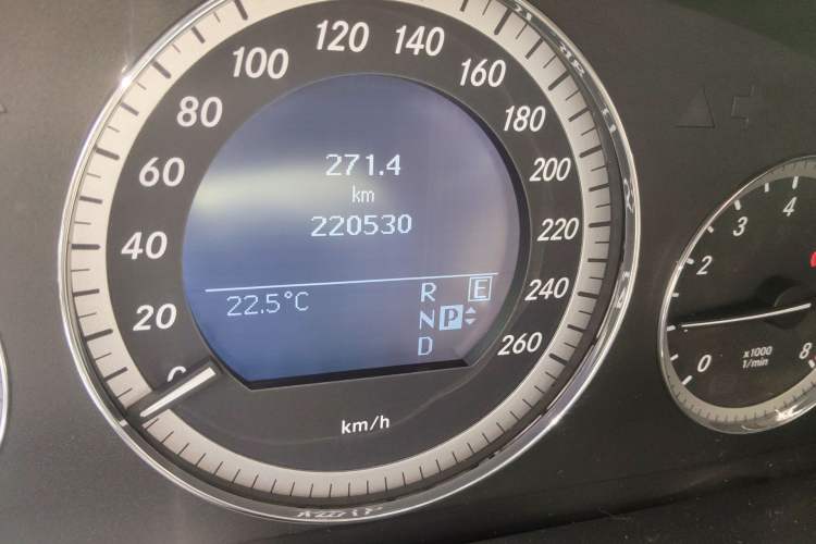 Used Mercedes-Benz E-Class 2011 E 300 L Elegant Model Odometer Close Up