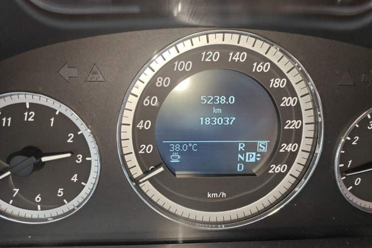 Used Mercedes-Benz E-Class 2011 E 300 L Elegant Model Odometer Close Up